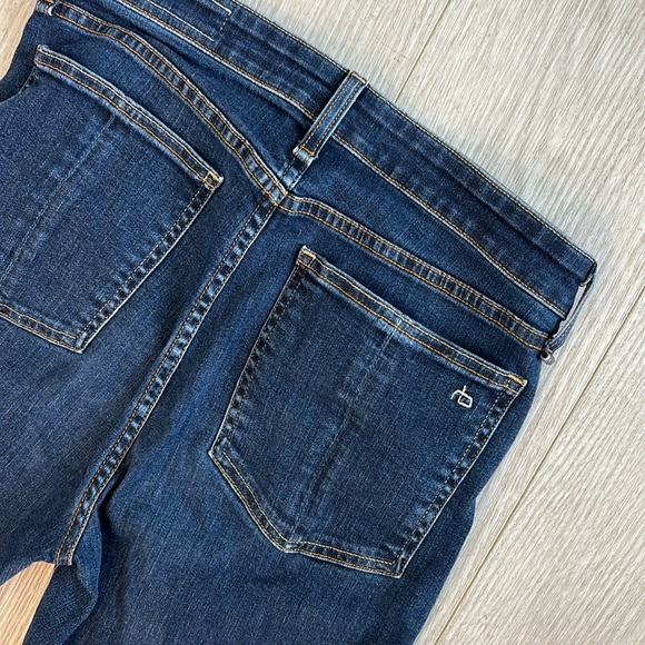 Rag & Bone Nina High-Rise Boot Jeans in Marine Blue size 29 - Picture 7 of 15
